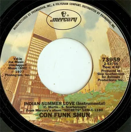 Con Funk Shun - Ffun / Indian Summer Love