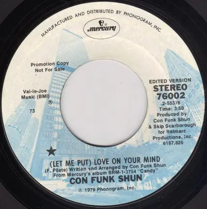 Con Funk Shun - (Let Me Put) Love On Your Mind