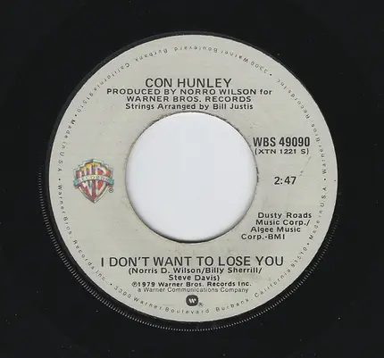 Con Hunley - That's All That Matters / I Don't Want To Lose You