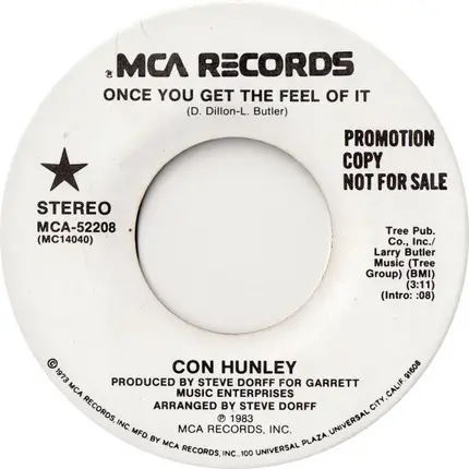Con Hunley - Once You Get The Feel Of It