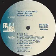 LP - Conte Candoli With Phil Woods - Old Acquaintance