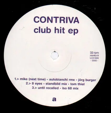 CONTRIVA - CLUB HIT EP