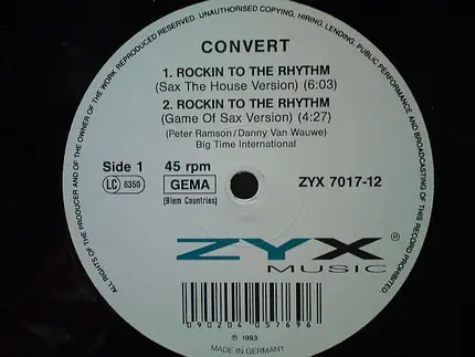 Convert - Rockin' To The Rhythm