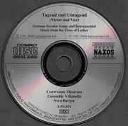 CD - Convivium Musicum Gothenburgense • Ensemble Villanella • Sven Berger - Tugend Und Untugend (Virtue And Vice) (German Secular Songs And Instrumental Music From The Time Of Luther)