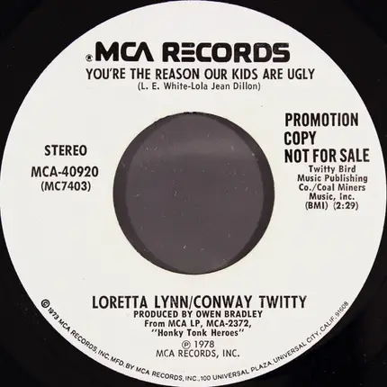 Conway Twitty & Loretta Lynn - From Seven Till Ten