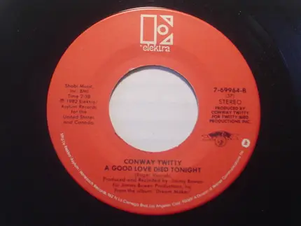 Conway Twitty - We Did But Now You Don't / A Good Love Died Tonight