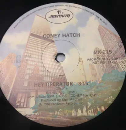 Coney Hatch - Hey Operator