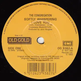 The Congregation - Softly Whispering I Love You / Lovers Of The World Unite