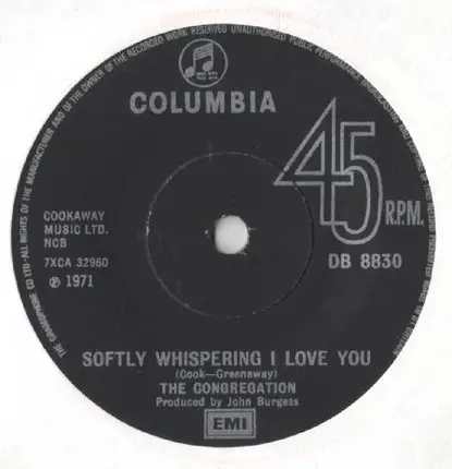 Congregation - Softly whispering I love you