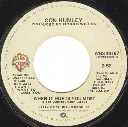 Con Hunley - When It Hurts You Most