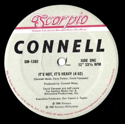 Connell Moss - It's Hot, It's Heavy / What I've Got In Mind