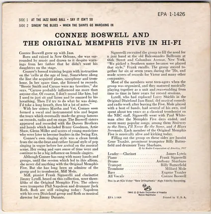 Connie Boswell - The Original Memphis Five In Hi-Fi