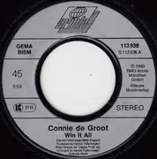 7inch Vinyl Single - Connie De Groot - Win It All