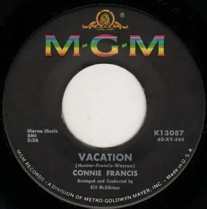 Connie Francis - Vacation