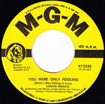 Connie Francis - Who's Sorry Now