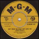 7inch Vinyl Single - Connie Francis - Don't Break The Heart That Loves You - 4 Prong Push Out