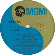 LP - Connie Francis - I Really Don't Want To Know - Obi
