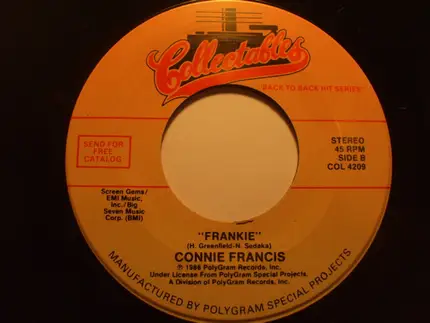 Connie Francis - My Heart Has A Mind Of Its Own / Frankie