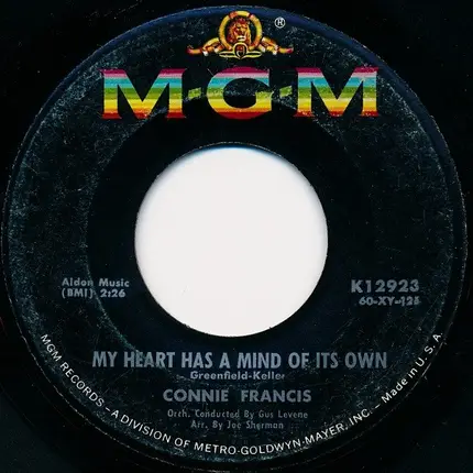 Connie Francis - My Heart Has A Mind Of Its Own