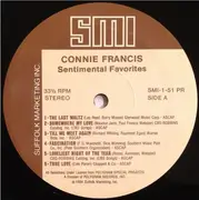 LP - Connie Francis - Sentimental Favorites