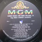 LP - Connie Francis & Hank Williams Jr. - Sing Great Country Favorites