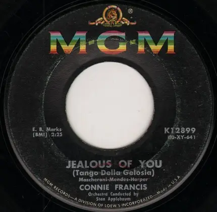Connie Francis - Jealous Of You