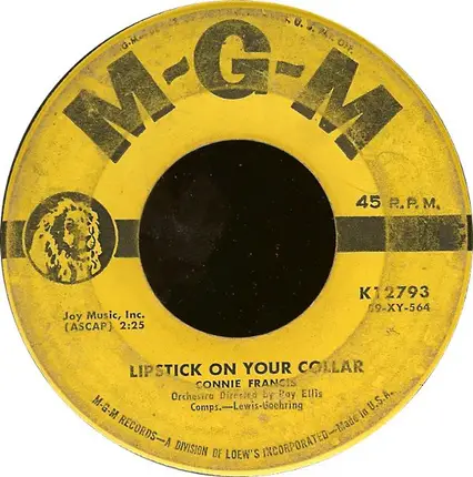 Connie Francis - Lipstick On Your Collar