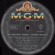 LP - Connie Francis - My Greatest Songs