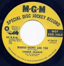 7inch Vinyl Single - Connie Francis - Spanish Nights & You - Disc Jockey Record