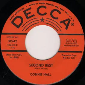 Connie Hall - Second Best / Mark On My Finger