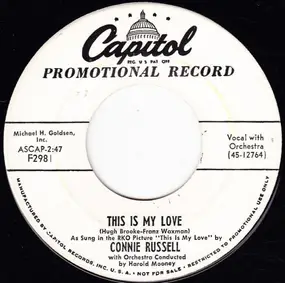 Connie Russell - This Is My Love / All Of You