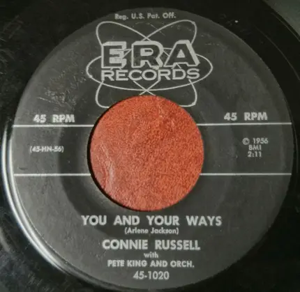 Connie Russell with Pete King And His Orchestra - That'll Be The Day / You And Your Ways