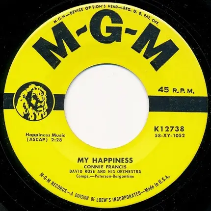 Connie Francis - My Happiness