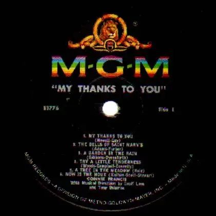 Connie Francis - My Thanks to You
