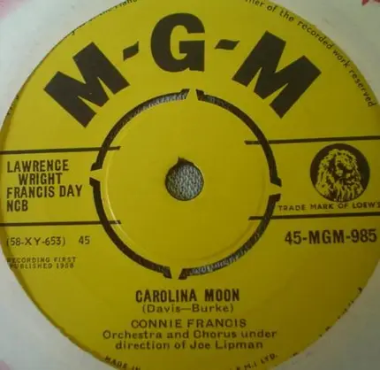 Connie Francis - Carolina Moon / Stupid Cupid