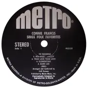 LP - Connie Francis - Sings Folk Favorites
