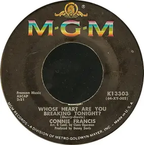 Connie Francis - Whose Heart Are You Breaking Tonight?