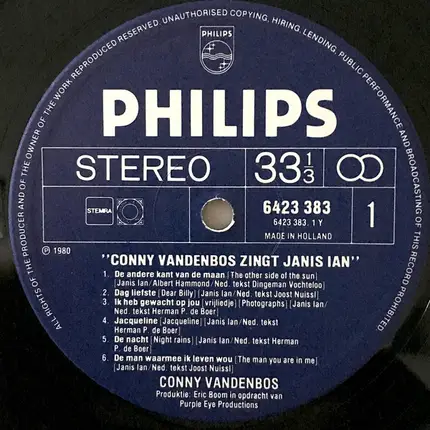 Conny Vandenbos - Conny Vandenbos Zingt Janis Ian