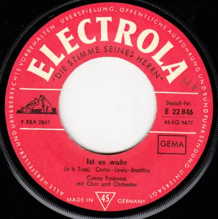 Conny Froboess - Diese Nacht Hat Viele Lichter / Ist Es Wahr