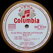 LP - Brahms / Beethoven - Trio Für Klavier, Klarinette Und Violoncello B-dur Op. 11, Trio Für Klavier, Klarinette Und Violoncello A-moll Op. 114