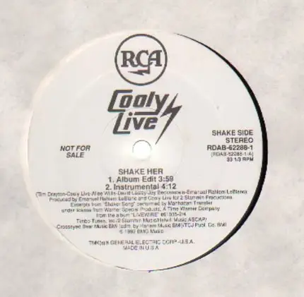 Cooly Live - Shake Her / All Possibilities