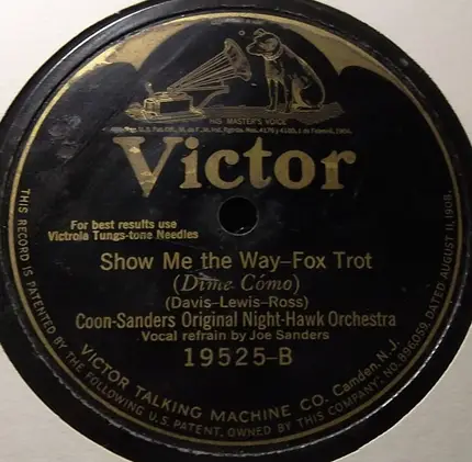 Coon-Sanders Original Nighthawk Orchestra - Moonlight And You / Show Me The Way