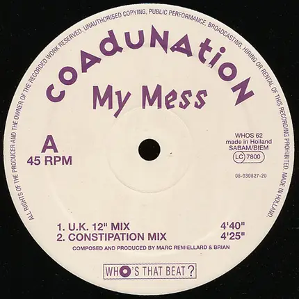 Coadunation - My Mess