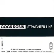 CD Single - Cock Robin - Straighter Line - Mini-CD
