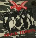 LP - Cock Sparrer - Shock Troops - Black Ice Splatter Vinyl