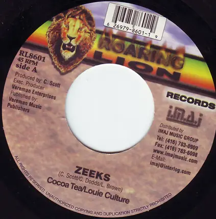 Cocoa Tea & Louie Culture - Zeek