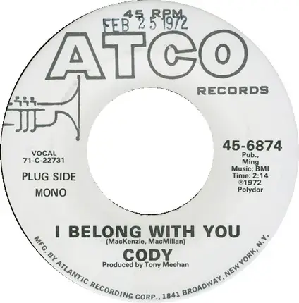 Cody - I Belong With You