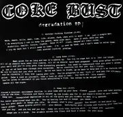 7inch Vinyl Single - Coke Bust - Degradation EP - Green Translucent Vinyl