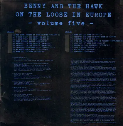 Coleman Hawkins and Benny Carter - Benny and the Hawk On The Loose In Europe - Volume Five
