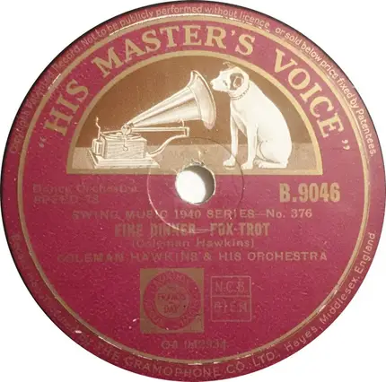 Coleman Hawkins And His Orchestra - She's Funny That Way / Fine Dinner
